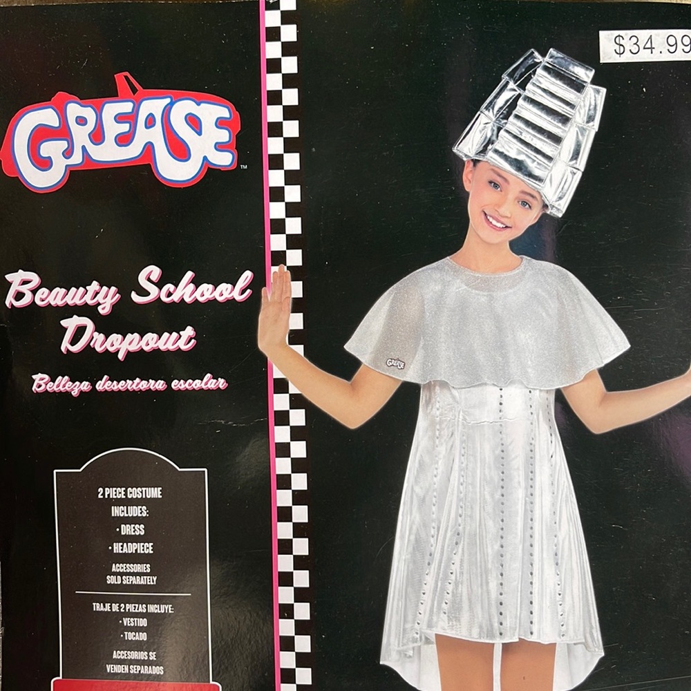 Grease: Beauty School Dropout Kids Costume! New!